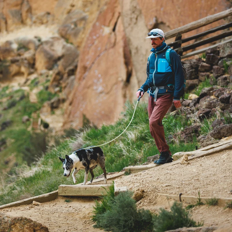 Ruffwear Knot-a-Leash – Reflektierende Hundeleine aus Kletterseil mit Sicherheitskarabiner für aktive Hunde & Outdoor-Abenteuer