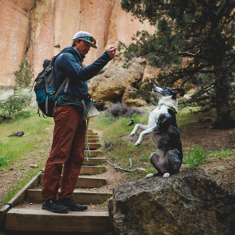 Ruffwear Knot-a-Leash – Reflektierende Hundeleine aus Kletterseil mit Sicherheitskarabiner für aktive Hunde & Outdoor-Abenteuer