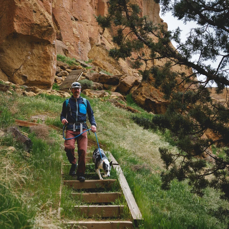 Ruffwear Knot-a-Leash – Reflektierende Hundeleine aus Kletterseil mit Sicherheitskarabiner für aktive Hunde & Outdoor-Abenteuer