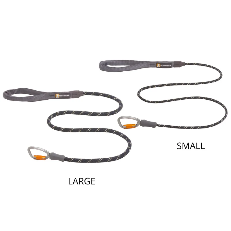 Ruffwear Knot-a-Leash – Reflektierende Hundeleine aus Kletterseil mit Sicherheitskarabiner für aktive Hunde & Outdoor-Abenteuer