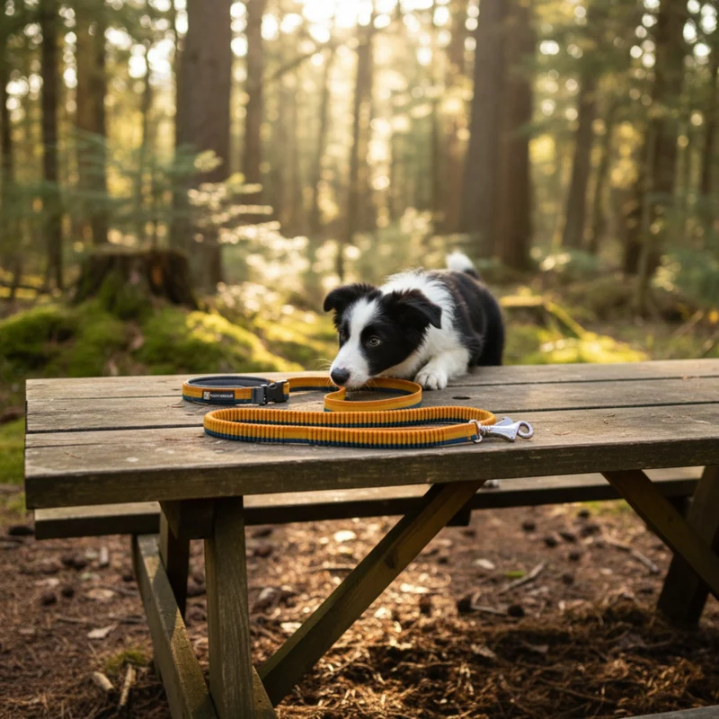Ruffwear Roamer Leash – Premium Joggingleine mit Hüftgurt für freihändiges Laufen, verstellbare Länge, reflektierende Elemente & Tasche für aktive Hunde