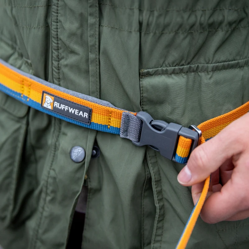 Ruffwear Roamer Leash – Premium Joggingleine mit Hüftgurt für freihändiges Laufen, verstellbare Länge, reflektierende Elemente & Tasche für aktive Hunde