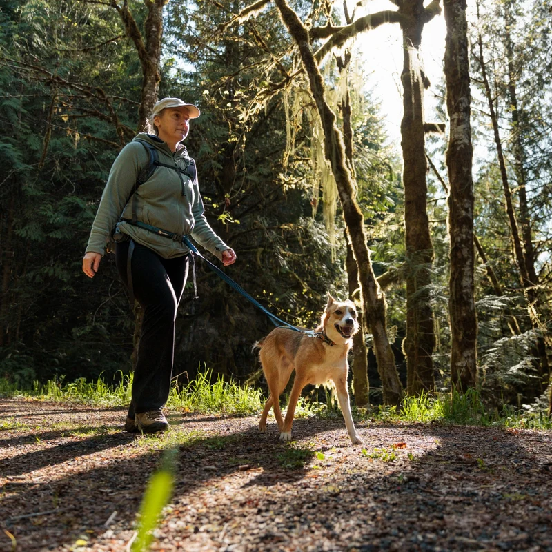 Ruffwear Roamer Leash – Premium Joggingleine mit Hüftgurt für freihändiges Laufen, verstellbare Länge, reflektierende Elemente & Tasche für aktive Hunde