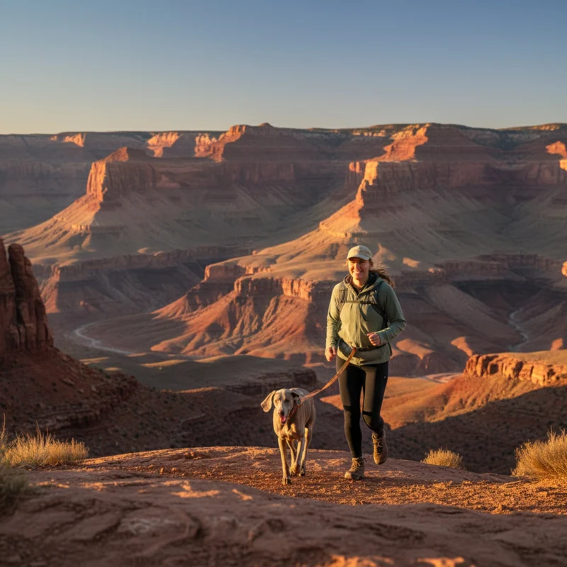 Ruffwear Roamer Leash – Premium Joggingleine mit Hüftgurt für freihändiges Laufen, verstellbare Länge, reflektierende Elemente & Tasche für aktive Hunde