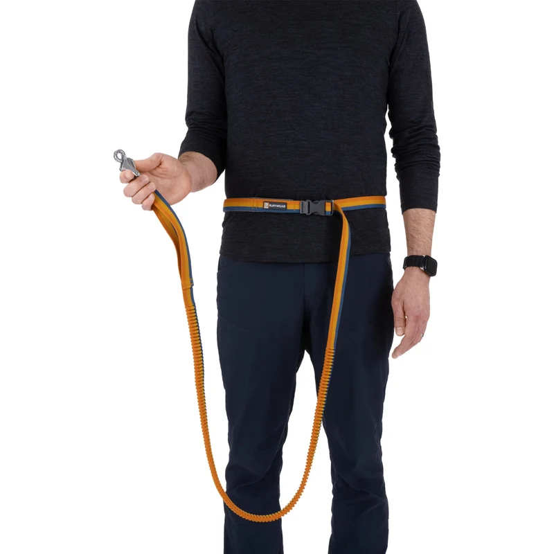 Ruffwear Roamer Leash – Premium Joggingleine mit Hüftgurt für freihändiges Laufen, verstellbare Länge, reflektierende Elemente & Tasche für aktive Hunde