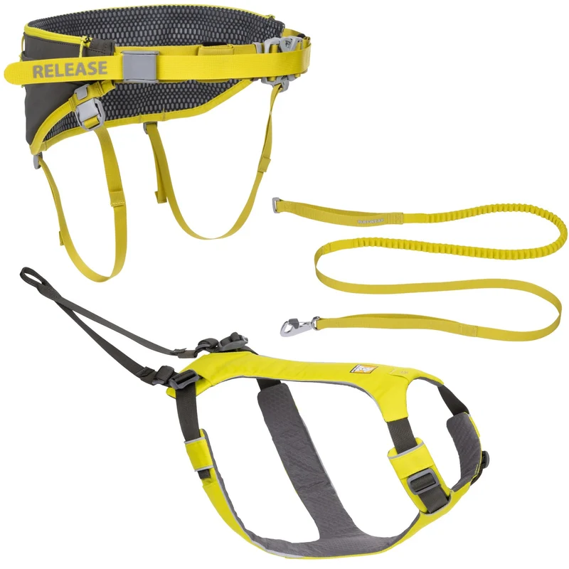 Ruffwear Omnijore Joring System – Komplettset für Canicross, Bikejöring & Skijöring mit ergonomischem Zuggeschirr und elastischer Zugleine für aktive Hunde