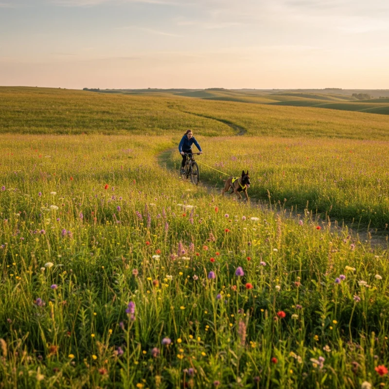 Ruffwear Omnijore Joring System – Komplettset für Canicross, Bikejöring & Skijöring mit ergonomischem Zuggeschirr und elastischer Zugleine für aktive Hunde