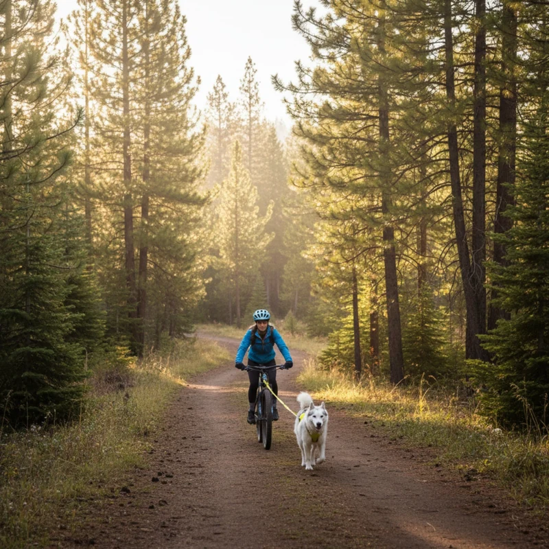 Ruffwear Omnijore Joring System – Komplettset für Canicross, Bikejöring & Skijöring mit ergonomischem Zuggeschirr und elastischer Zugleine für aktive Hunde