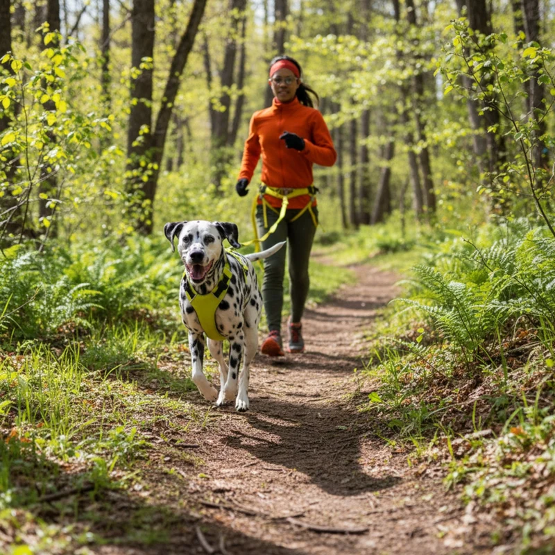 Ruffwear Omnijore Joring System – Komplettset für Canicross, Bikejöring & Skijöring mit ergonomischem Zuggeschirr und elastischer Zugleine für aktive Hunde