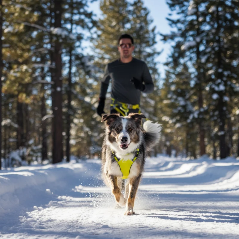 Ruffwear Omnijore Joring System – Komplettset für Canicross, Bikejöring & Skijöring mit ergonomischem Zuggeschirr und elastischer Zugleine für aktive Hunde