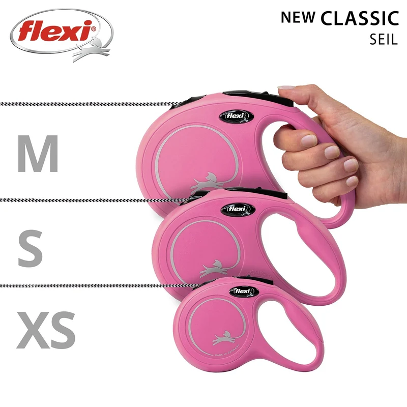 Flexi New Classic Seilleine – Flexible Hundeleine mit Bremssystem für maximale Bewegungsfreiheit und Kontrolle