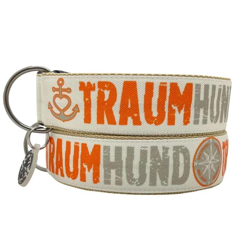 SALTYDOG | Halsband TRAUMHUND | Mandarine-Ecru