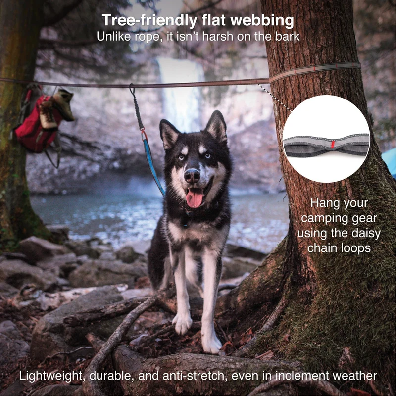 Kurgo Ridgeline Tie Out Hundeanbindesystem – Sichere Anbindeleine für maximale Bewegungsfreiheit beim Camping & Outdoor