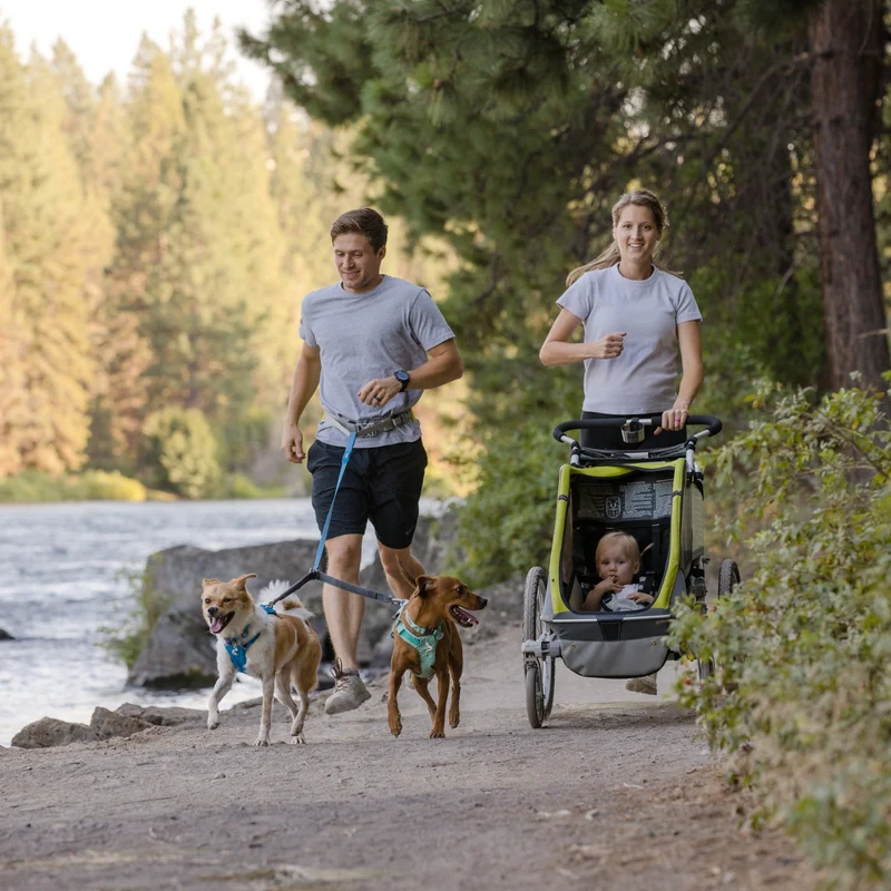Ruffwear Trail Runner Leash – Freihändige Jogging-Hundeleine mit elastischem Bungee-Dämpfer für aktive Hunde beim Laufen, Wandern & Trail Running