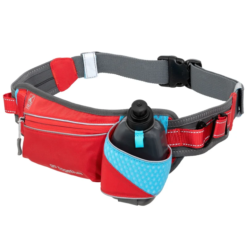 Kurgo On-Trail Running Belt – Freihändiger Laufgürtel mit Reflektoren für sicheres Joggen mit Hund, verstellbar & wasserabweisend
