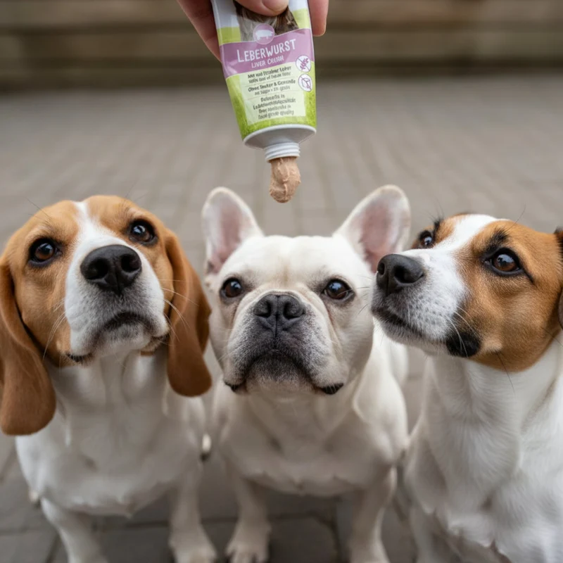 TubiDog Leberwurst – Premium Hundesnack aus natürlichen Zutaten für Training, Belohnung & Verwöhnen | Ideal für Welpen & erwachsene Hunde