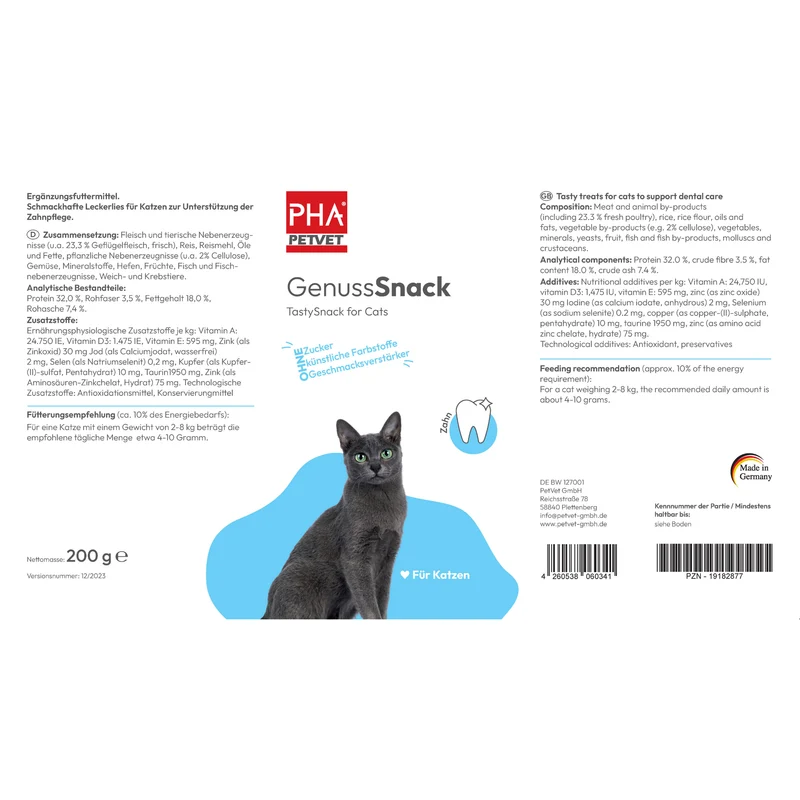 PHA GenussSnack für Katzen
