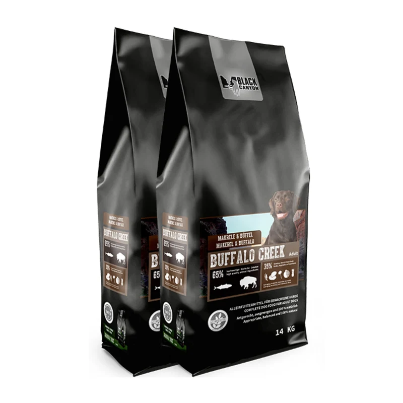 Black Canyon Buffalo Creek Hundefutter – Makrele & Büffel, getreidefreies Premium-Trockenfutter für aktive Hunde
