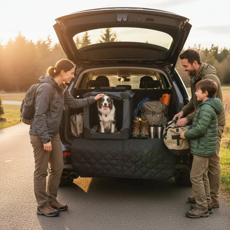 Maelson Soft Kennel – Faltbare Premium Hundebox mit Stahlrahmen für sicheren Auto-Transport & komfortables Reisen