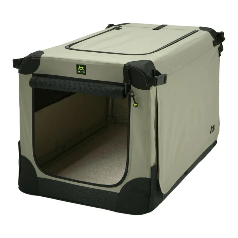 Maelson Soft Kennel – Faltbare Premium Hundebox mit Stahlrahmen für sicheren Auto-Transport & komfortables Reisen