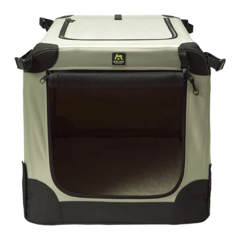 Maelson Soft Kennel – Faltbare Premium Hundebox mit Stahlrahmen für sicheren Auto-Transport & komfortables Reisen