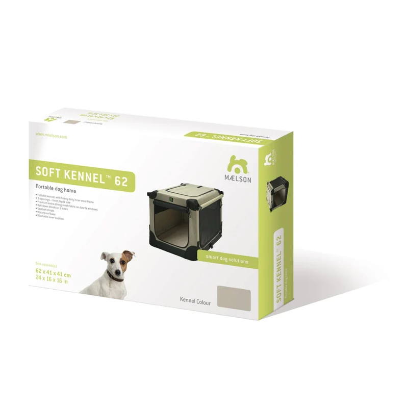 Maelson Soft Kennel – Faltbare Premium Hundebox mit Stahlrahmen für sicheren Auto-Transport & komfortables Reisen