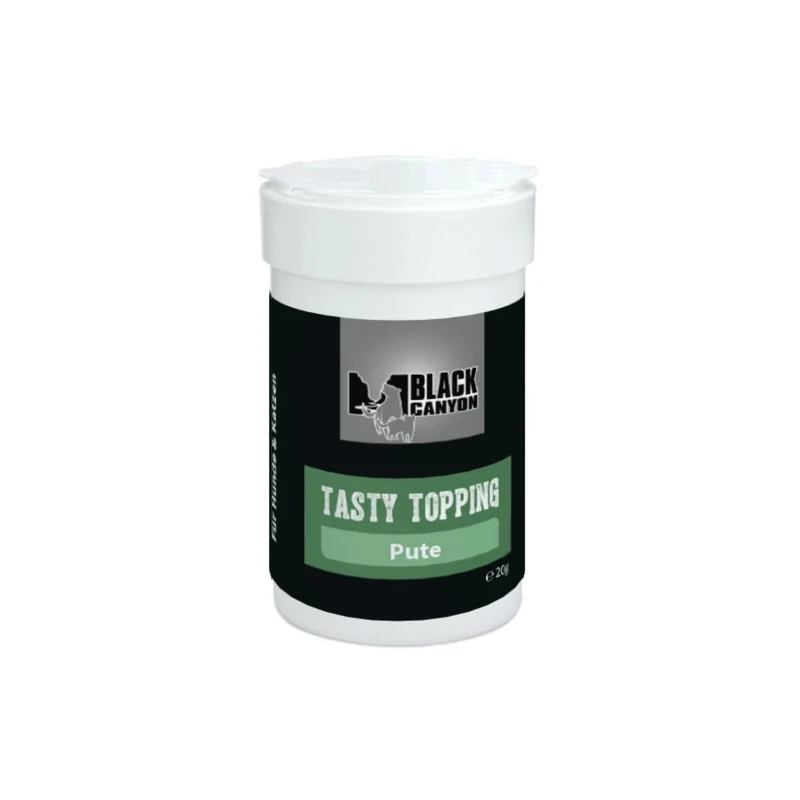 Black Canyon Tasty Topping aus 100% gefriergetrockneter Pute - Premium Hundefutter-Topping für wählerische Hunde und Futtermuffel