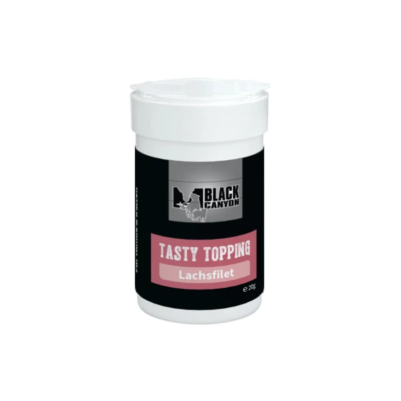 Black Canyon Tasty Topping Lachsfilet – Premium Gefriergetrocknetes Hundefutter-Topping | Fresshilfe für wählerische Esser als Appetitanreger