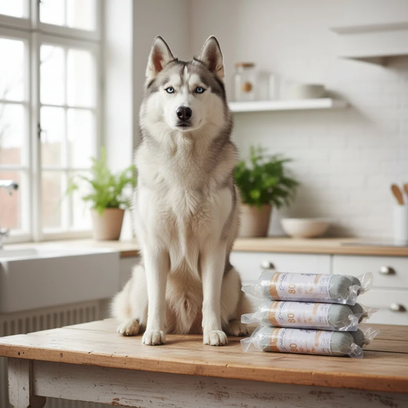 Perro Delikatessrolle No.1 Kaninchen & Kartoffel – Premium Hundewurst mit 80% Frischfleisch, getreidefrei & hypoallergen für sensible Hunde