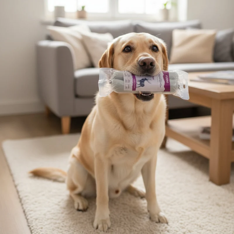 Perro Delikatessrolle Hirsch & Kartoffel - Getreidefreie Hundewurst für sensible Hunde