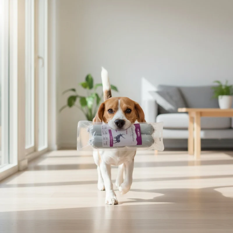Perro Delikatessrolle Hirsch & Kartoffel - Getreidefreie Hundewurst für sensible Hunde