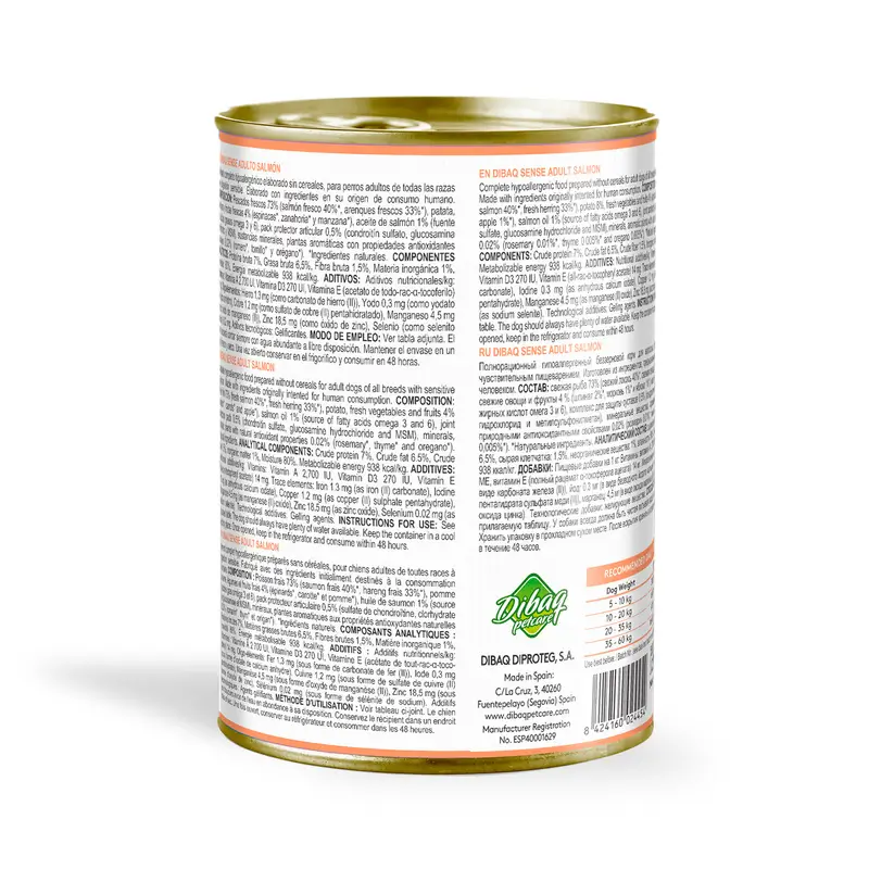 Dibaq Sense Pienso Perros Grain Free Cordero Mini, 6 kg