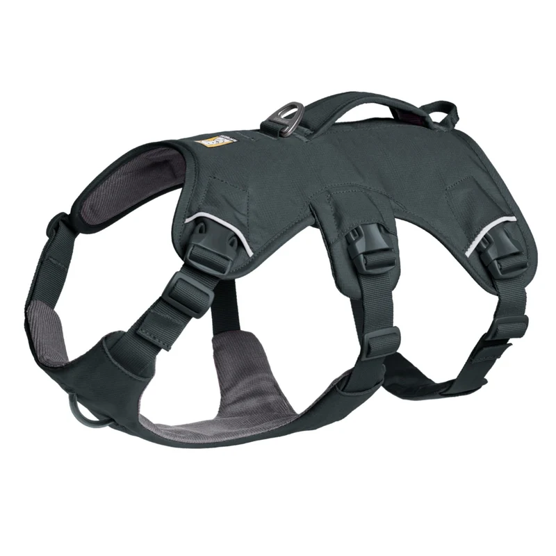 Ruffwear Web Master Harness Hundegeschirr – Ausbruchsicheres Premium-Sicherheitsgeschirr mit 4 Anpassungspunkten für maximale Kontrolle bei Wanderungen, Training & Alltag