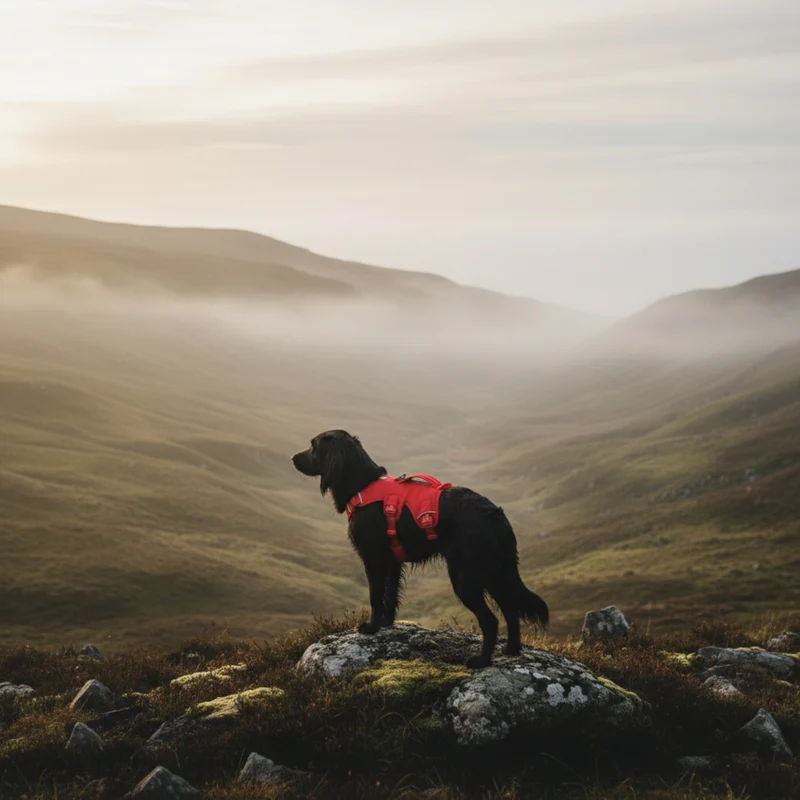 Ruffwear Web Master Harness Hundegeschirr – Ausbruchsicheres Premium-Sicherheitsgeschirr mit 4 Anpassungspunkten für maximale Kontrolle bei Wanderungen, Training & Alltag