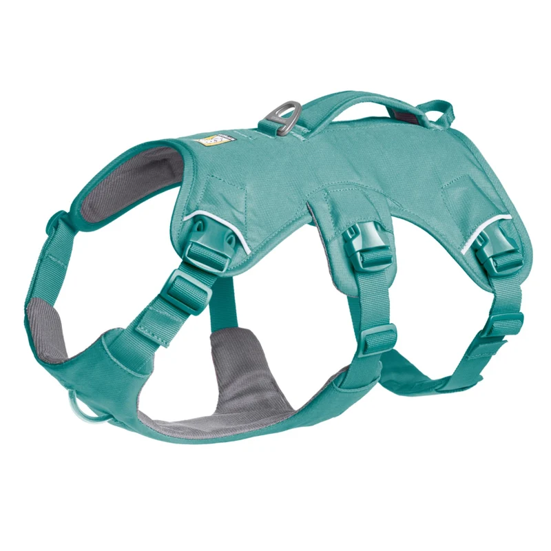 Ruffwear Web Master Harness Hundegeschirr – Ausbruchsicheres Premium-Sicherheitsgeschirr mit 4 Anpassungspunkten für maximale Kontrolle bei Wanderungen, Training & Alltag