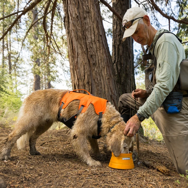 Ruffwear Bivy Bowl – Faltbarer, wasserdichter Hundenapf für Outdoor-Abenteuer, Wandern & Reisen | Platzsparend & Auslaufsicher