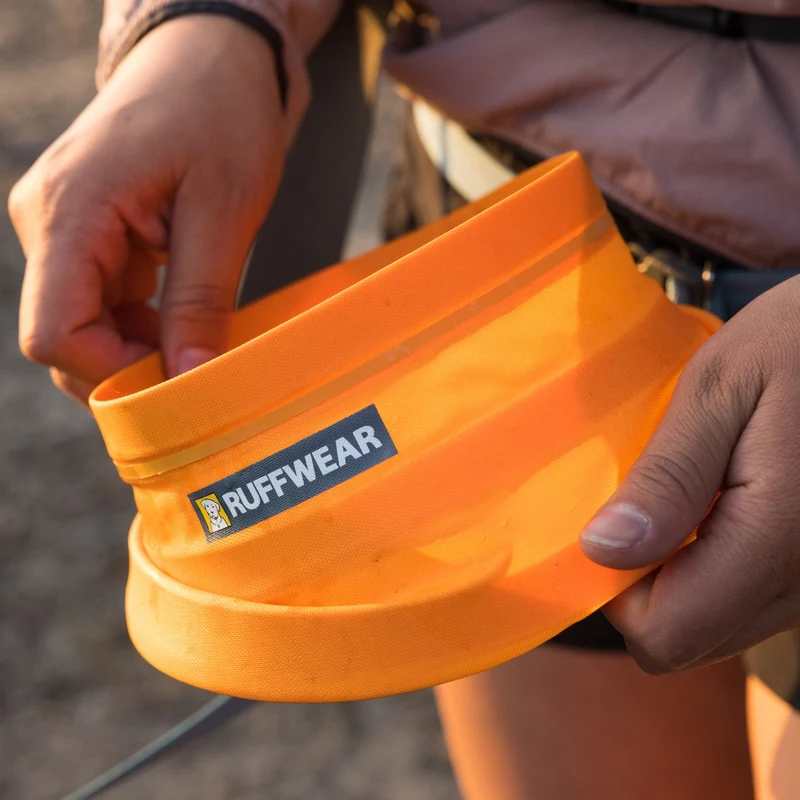 Ruffwear Bivy Bowl – Faltbarer, wasserdichter Hundenapf für Outdoor-Abenteuer, Wandern & Reisen | Platzsparend & Auslaufsicher