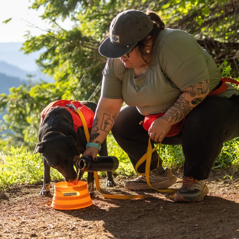 Ruffwear Bivy Bowl – Faltbarer, wasserdichter Hundenapf für Outdoor-Abenteuer, Wandern & Reisen | Platzsparend & Auslaufsicher
