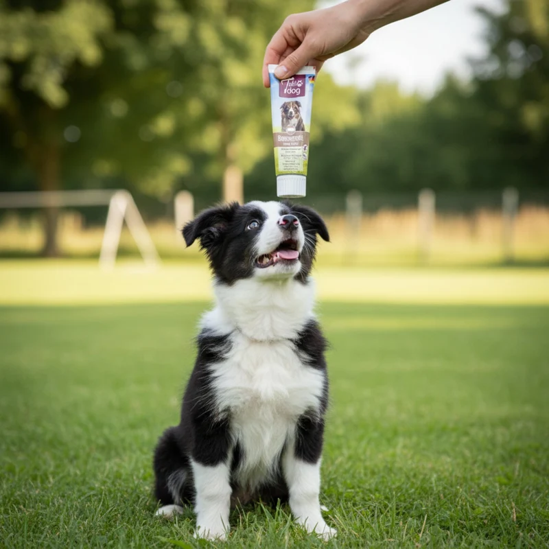 TubiDog Baconcreme – Cremige Belohnungspaste mit unwiderstehlichem Bacon-Geschmack für Training, Medikamentengabe & Bindung