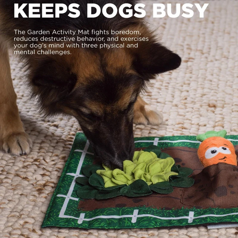 Nina Ottosson Garden Game Schnüffelmatte – Intelligenzspielzeug für mentale Auslastung & Stressabbau bei Hunden – Level 2