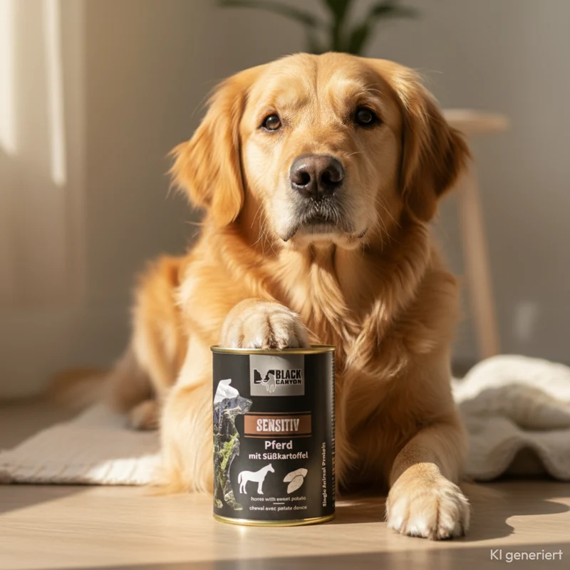 Black Canyon Sensitiv Pferd mit Süßkartoffel – Hypoallergenes Premium-Nassfutter für Hunde mit Futtermittelallergien und empfindlichem Magen