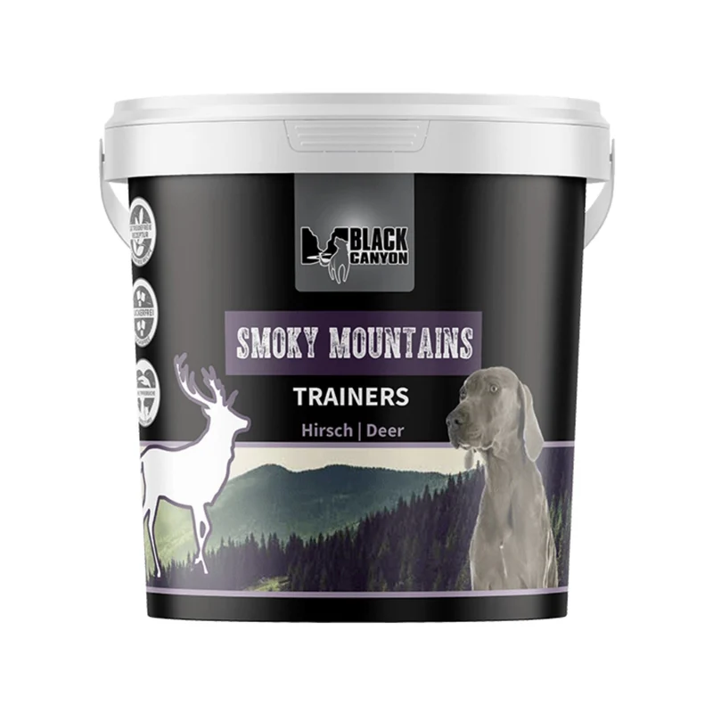 Black Canyon Trainers Smoky Mountains - Premium Hirsch-Snack für ernährungssensible Hunde | Monoprotein, getreidefrei & ideal fürs Training