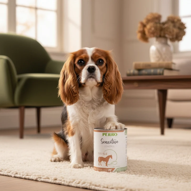 Perro Sensitive Control Pferd & Gemüse – Hypoallergenes Premium Nassfutter für Hunde mit Futtermittelallergien, Getreidefrei & Glutenfrei
