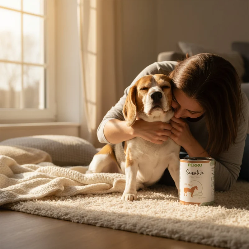 Perro Sensitive Control Pferd & Gemüse – Hypoallergenes Premium Nassfutter für Hunde mit Futtermittelallergien, Getreidefrei & Glutenfrei