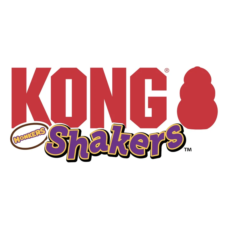KONG Shakers Honkers Flamingo – Interaktives Plüsch-Hundespielzeug mit Quietscher & Raschel-Flügeln für aktive Hunde