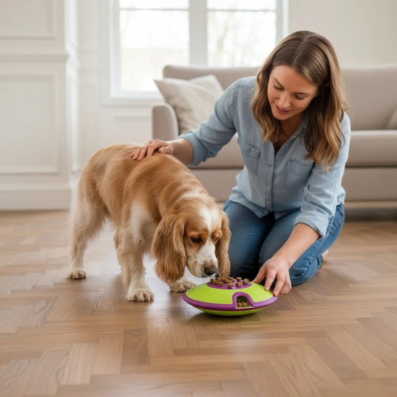 Nina Ottosson Treat Maze – Interaktives Intelligenzspielzeug gegen Langeweile & Unterforderung – Level 2 Denkspiel für Hunde