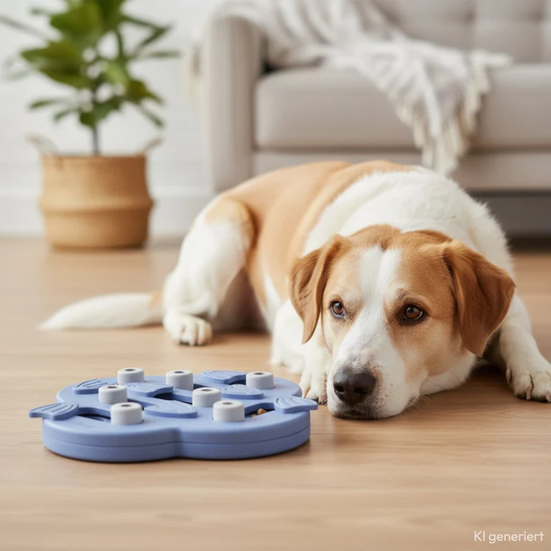 Nina Ottosson Dog Hide N' Slide – Interaktives Intelligenzspielzeug gegen Langeweile, Stress & Schlingfuttern | Level 2 Denkspiel für mentale Auslastung