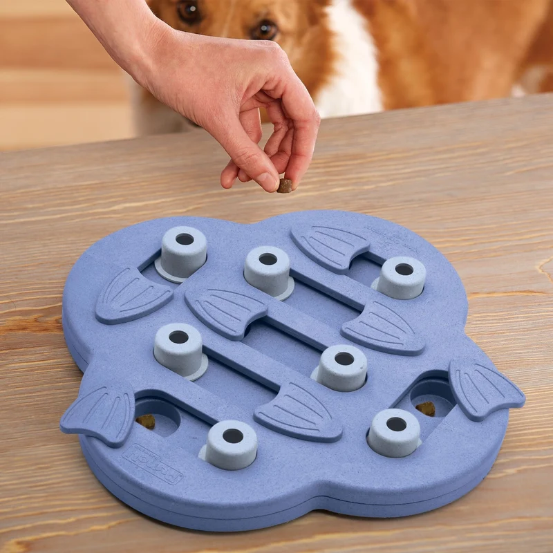 Nina Ottosson Dog Hide N' Slide – Interaktives Intelligenzspielzeug gegen Langeweile, Stress & Schlingfuttern | Level 2 Denkspiel für mentale Auslastung