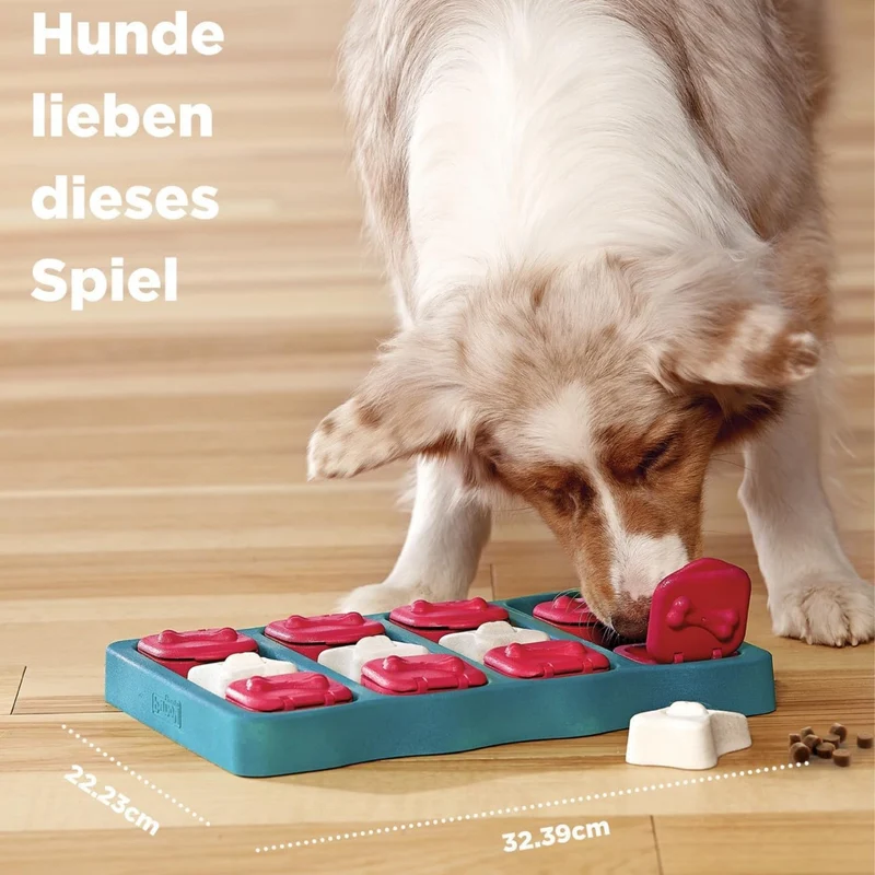 Nina Ottosson Dog Brick – Interaktives Intelligenzspielzeug gegen Langeweile & Unterforderung – Level 2
