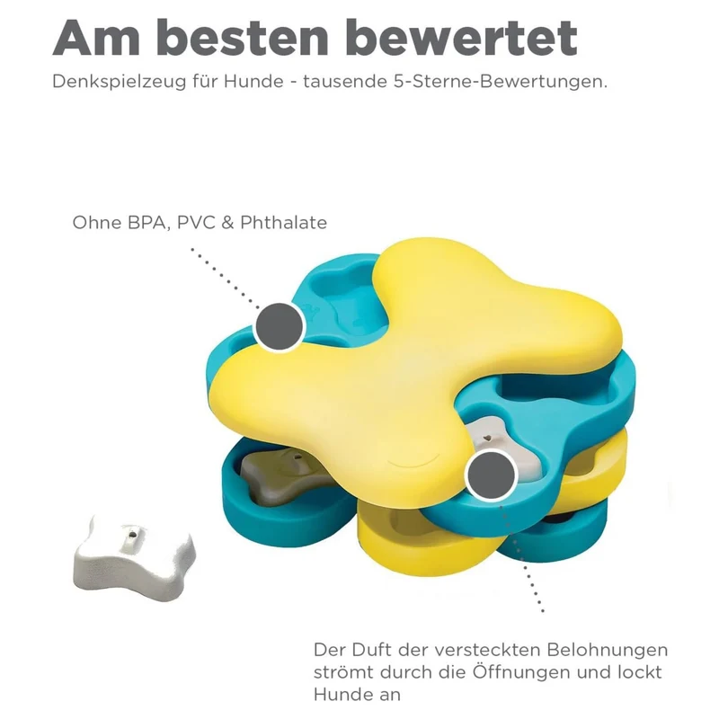 Nina Ottosson Dog Tornado – Interaktives Intelligenzspielzeug gegen Langeweile & Unterforderung – Level 2